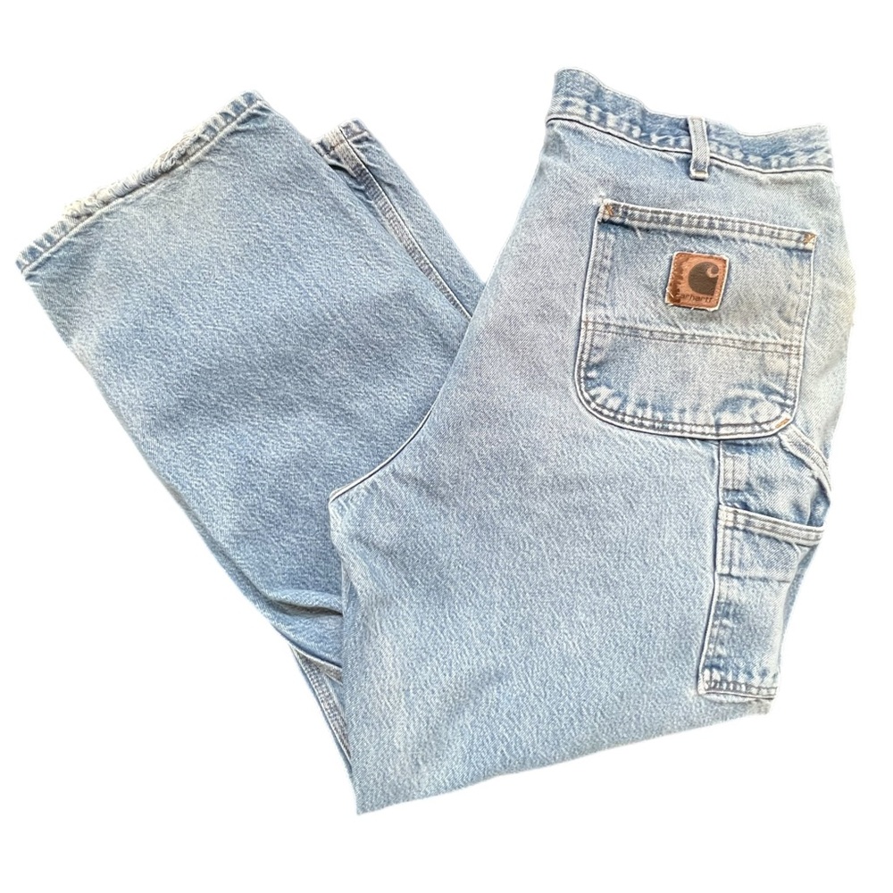 Carhartt Men's Relaxed Light Wash Blue Jeans